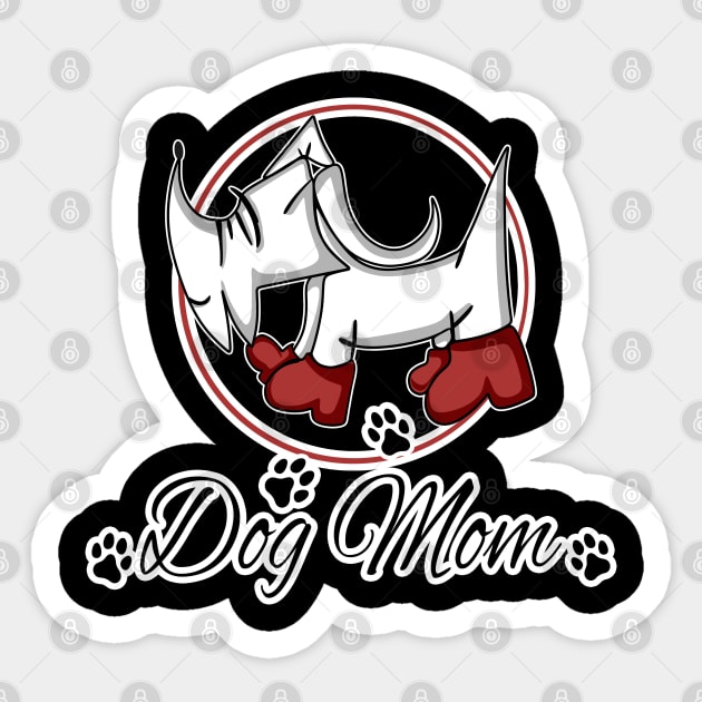 Scottish Terrier Dog Mom Sticker by AuburnQuailart